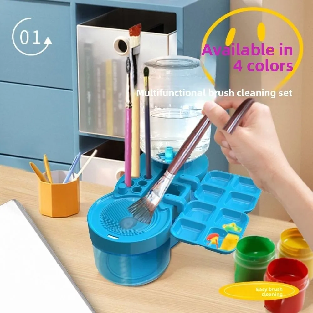 

Drain Button Paint Brush Cleaner Acrylic Paint Automatic Cleaning Brush Cleaning Bucket Brush Clean Device