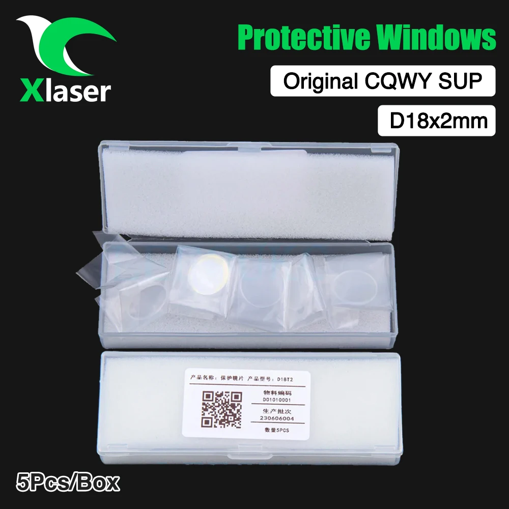 

50Pcs/Lot Original Laser Welding Protective Windows 18x2mm Protection lens CQWY SUP For SUP20S SUP21T SUP23T WSX Laser Welding