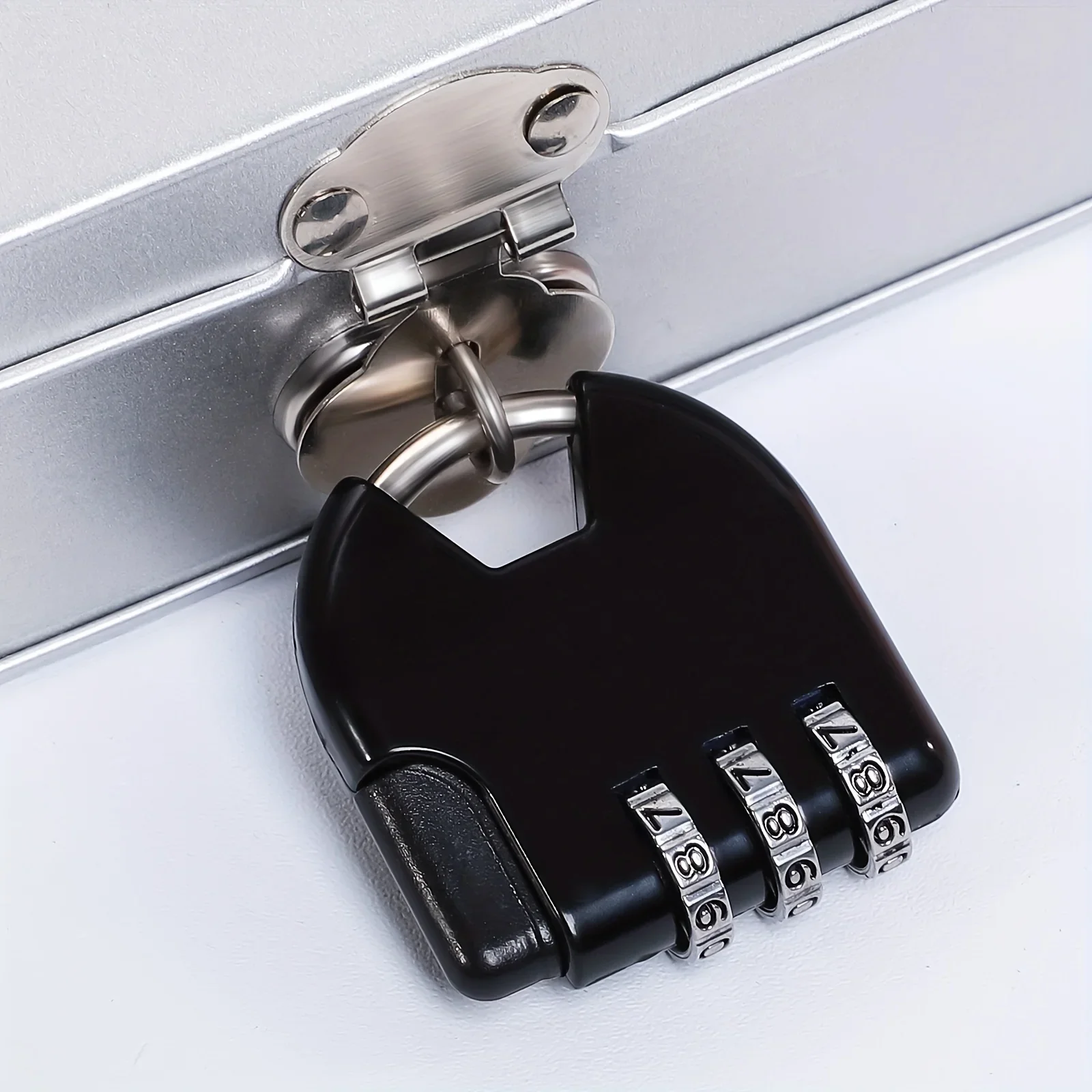Portable travel Combination lock Durable 3-Digit Combination Lock Keyless Security Padlock for Luggage Gym Lockers and Cabinets