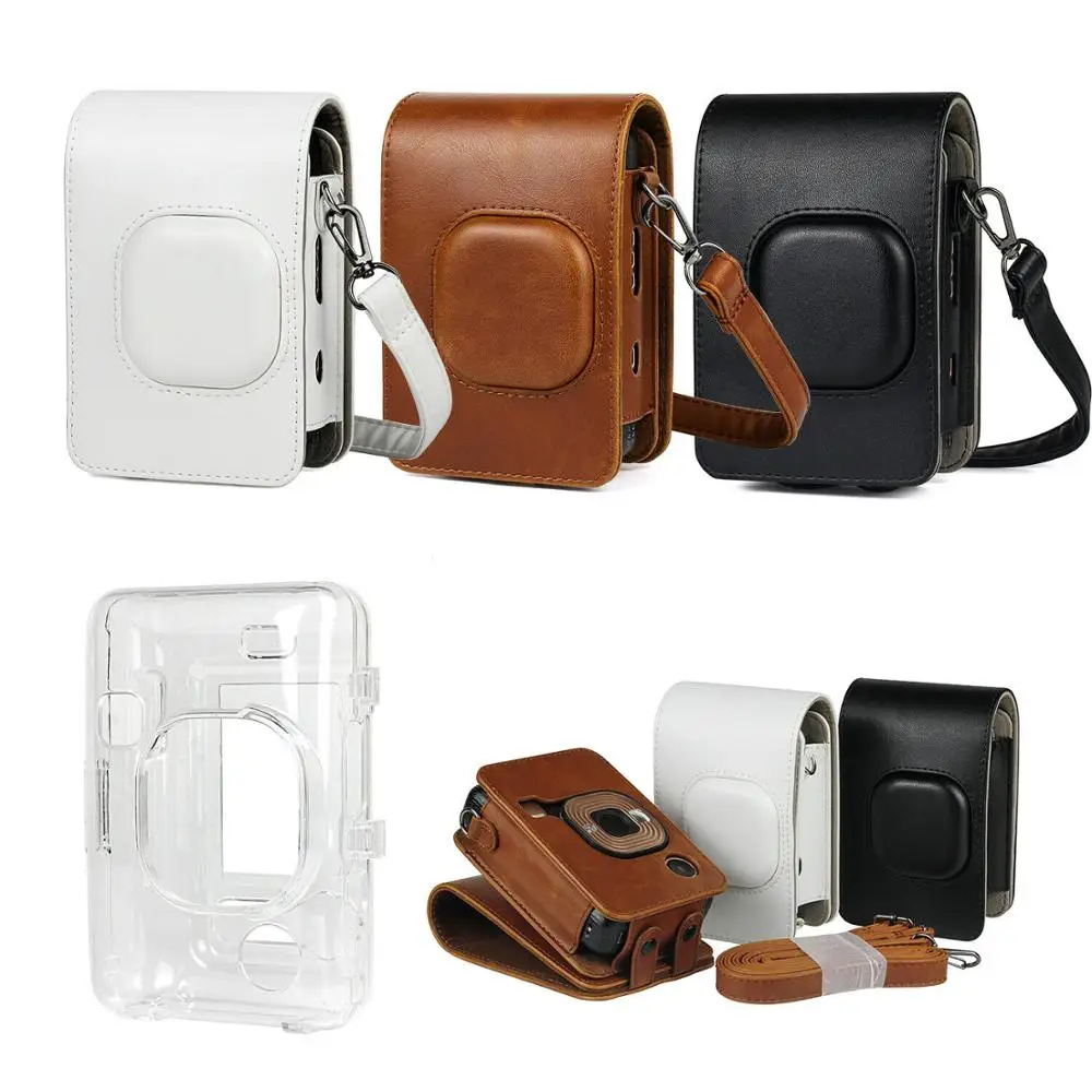 For Fujifilm Instax Mini Liplay Hybird Instant Film Camera Accessories Case PU Leather Retro Cover Shoulder Camera Bags