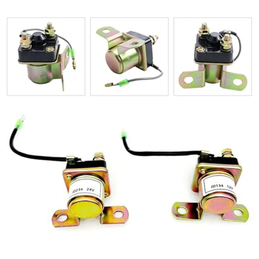 Outdoor Adventures 12V24V Starter Solenoid Agricultural Operations Easy Installation Heavy-Duty Metal High Load Conditions