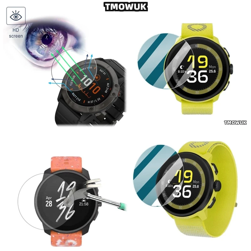 

For SUUNTO RUN Tough Glass Cover, 9H Tempered Glass, Crystal Clarity Screen Protector