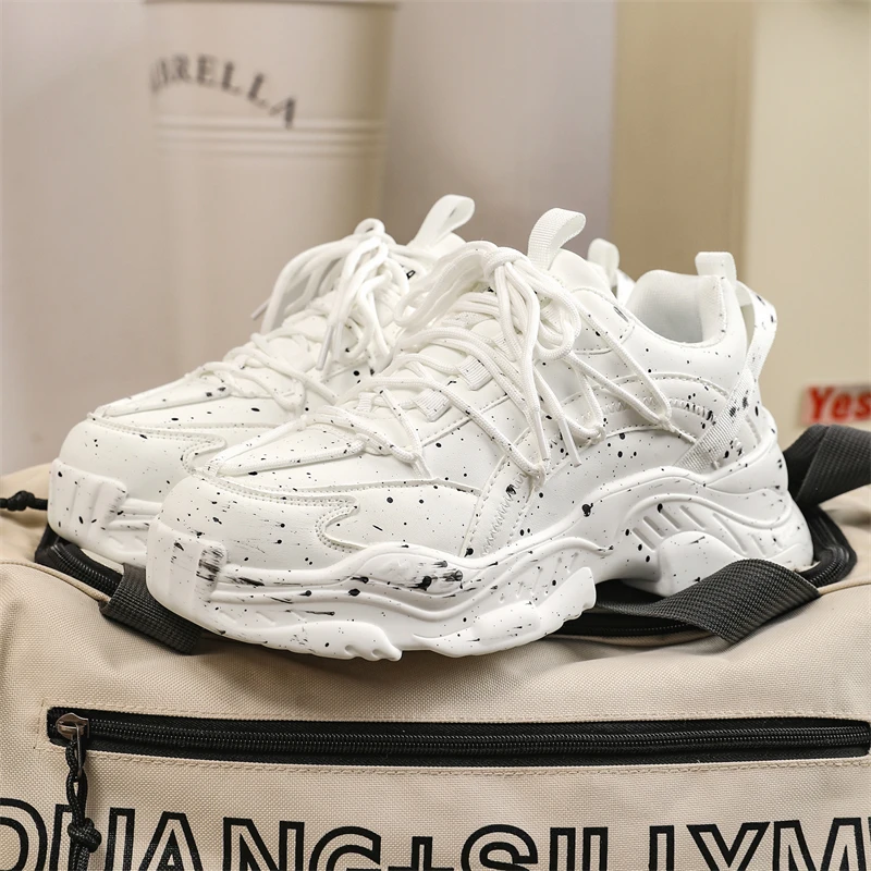

2025 New Men's Shoes, Trendy Brand, Mesh Breathable Thick-Soled Height-Increasing Dad Shoes, Versatile Couple's Sports Casual Sh