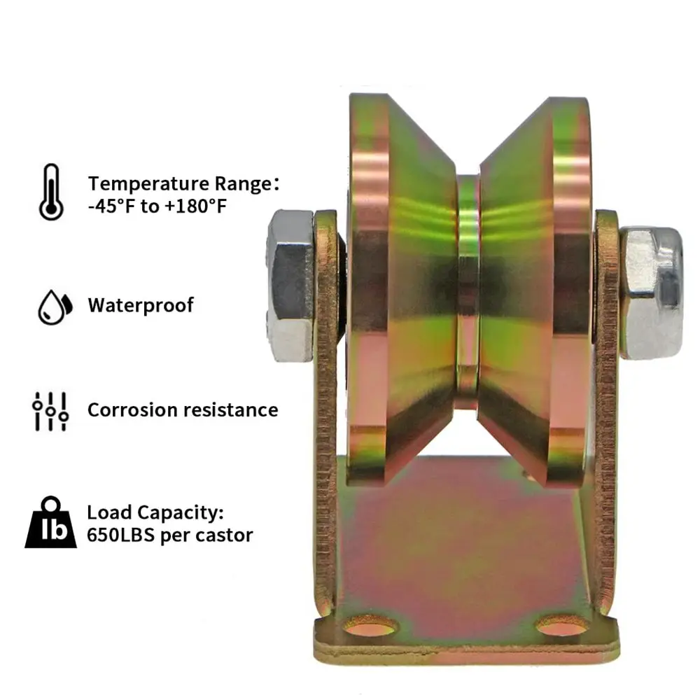 Imagem -03 - V-groove Roda para Invertido V-track Rolling Gate Pesados Rodízios Rígidos Roda para Rolling Gate 2