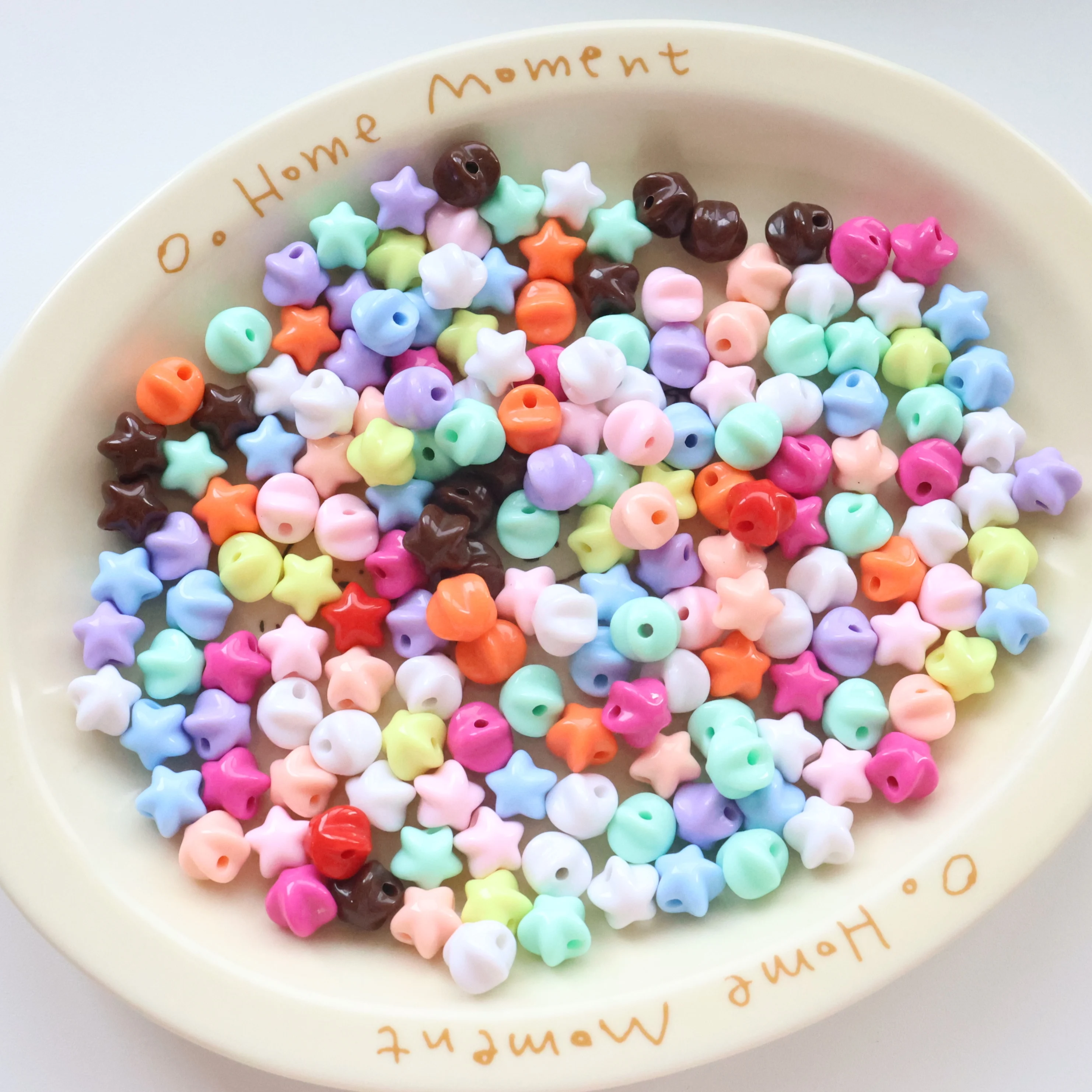 Bracciale fai da te con stella di caramelle colorate Aron e catena per cellulare, piccolo ciondolo, accessorio in materiale acrilico