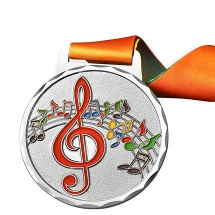 Music Medal Singing Medal Good Voice Medal Speech Contest Medal Host Gold Microphone Medal