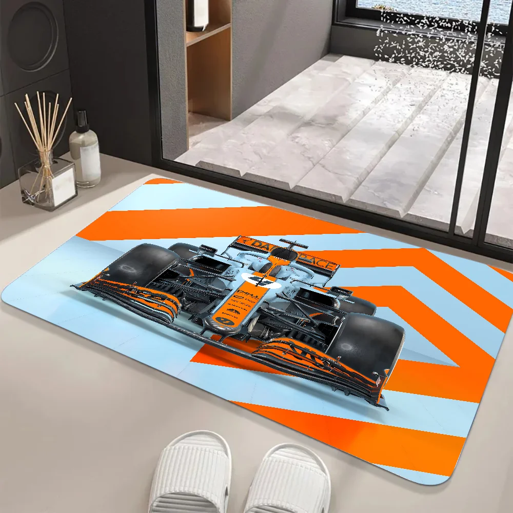 F1 Formula 1 L-Lando N-Norris Floor Mat Graphic Printed Flannel Doormats For Bathroom Kitchen Entrance Carpet Home Decor