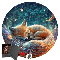 Mystery in the Woods Sleeping Fox toys Quest DIY 3D Wooden Puzzle Game Engaging Brain Teaser For All Ages family activities