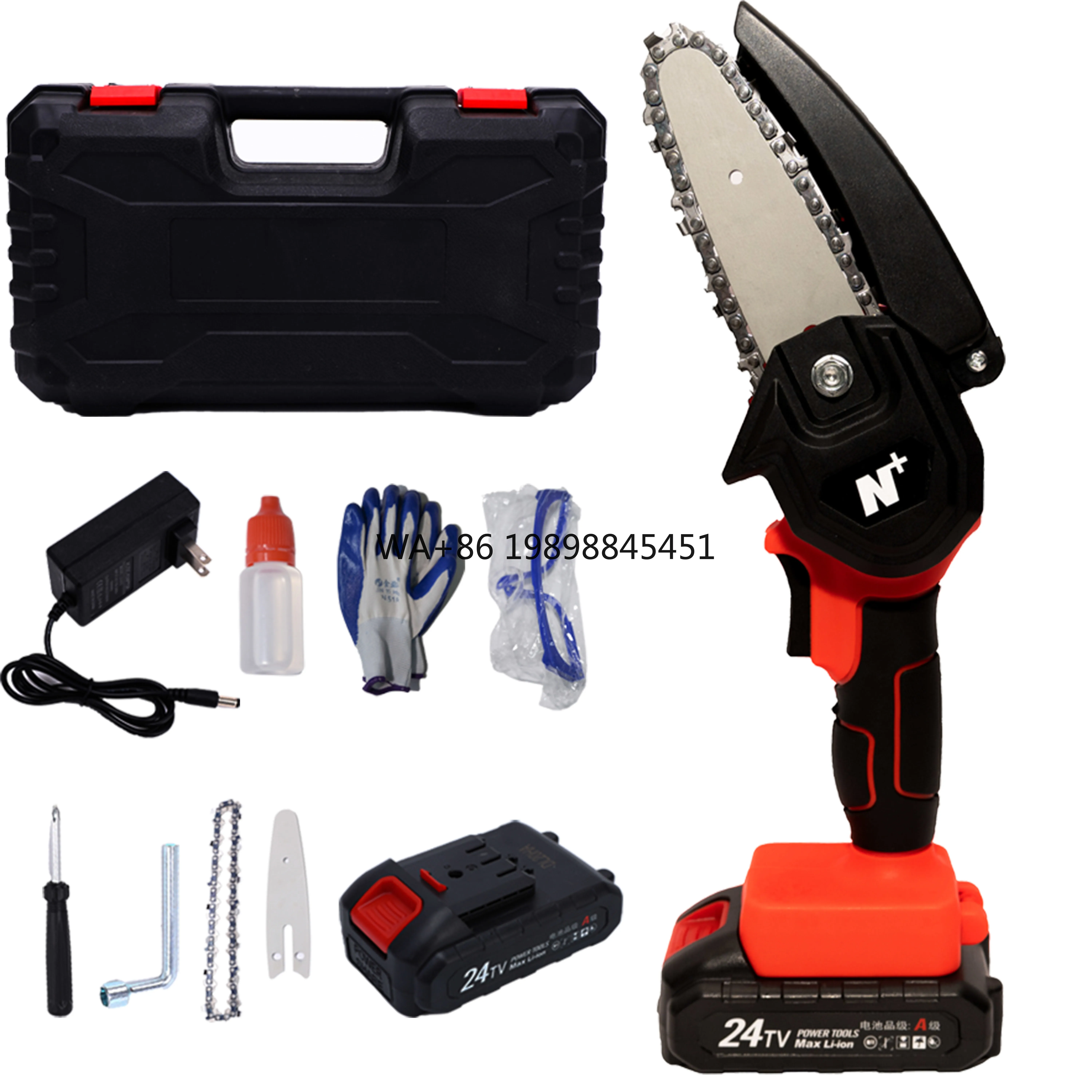 

New Energy Mini Chainsaw Battery 4-Inch Cordless Electric Portable Chainsaw