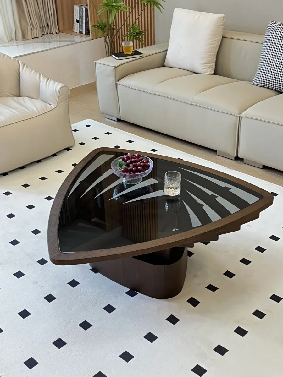

Nordic minimalist modern light luxury style irregular hotel reception coffee table
