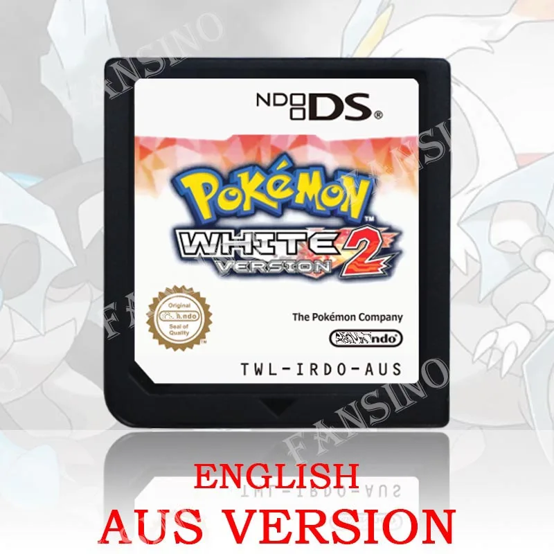Pokémon Zwart Wit 1/2 versie Hoge kwaliteit authentieke 1:1 replica DS videogame cartridge voor DS 2DS 3DS console (VS, EUR, AUS)