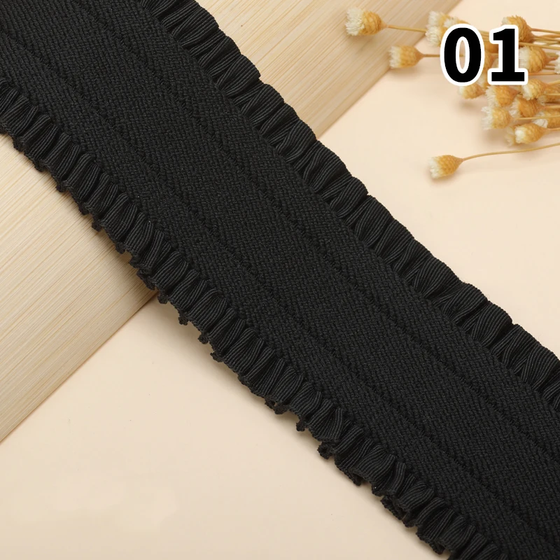 1meter Elastic Band Webbing for Belt Garment Wave Ribbon for DIY Clothes Dress Waistband Sewing Crafts Handmade Accessories