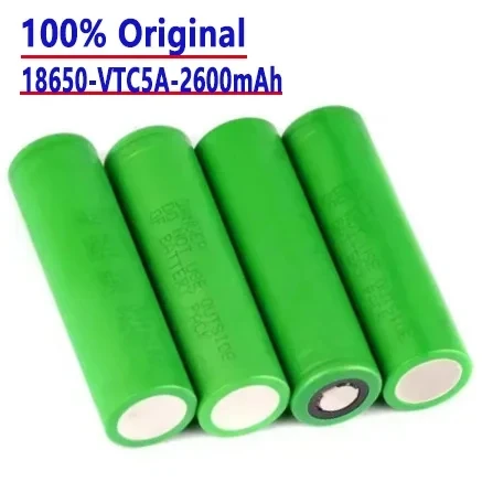 

100% NEW 3.7 V rechargeable voltage US18650 VTC5A 2600 MAH 18650 battery replace 3.7 V 2600 MAH 18650 VTC5A battery