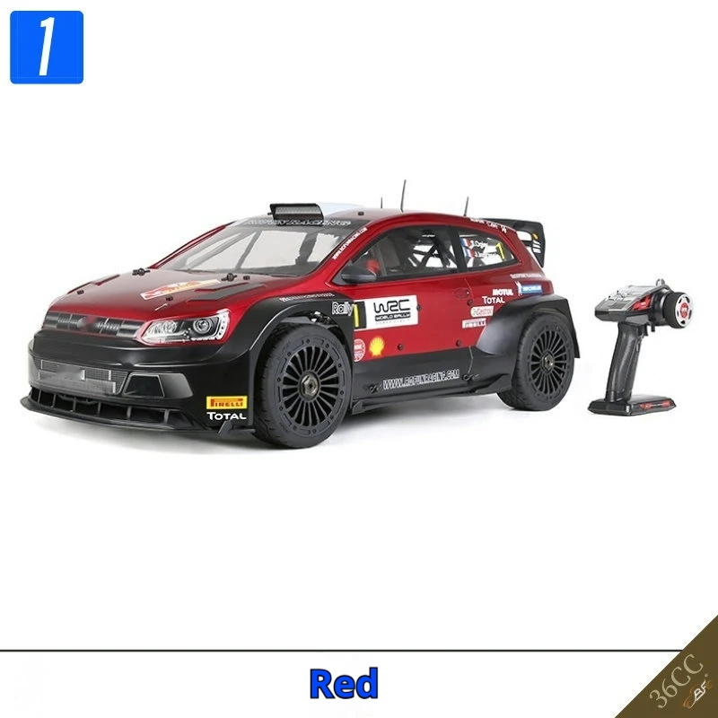 1/5 Scale 36CC Gas Powered 4WD RC Rally Car, High Speed Remote Control Racing Vehicle Hobby Grade Model for Adult Enthusiasts
