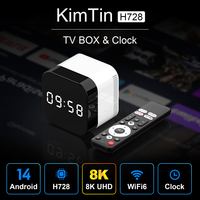 KimTin RAM 4GB ROM 128GB H728 Tv Box android 2025 4KX2K Smart Android 14.0 TVBOX  2.4G 5G Wifi 2G 16G IP TV 1000M Set Top Box