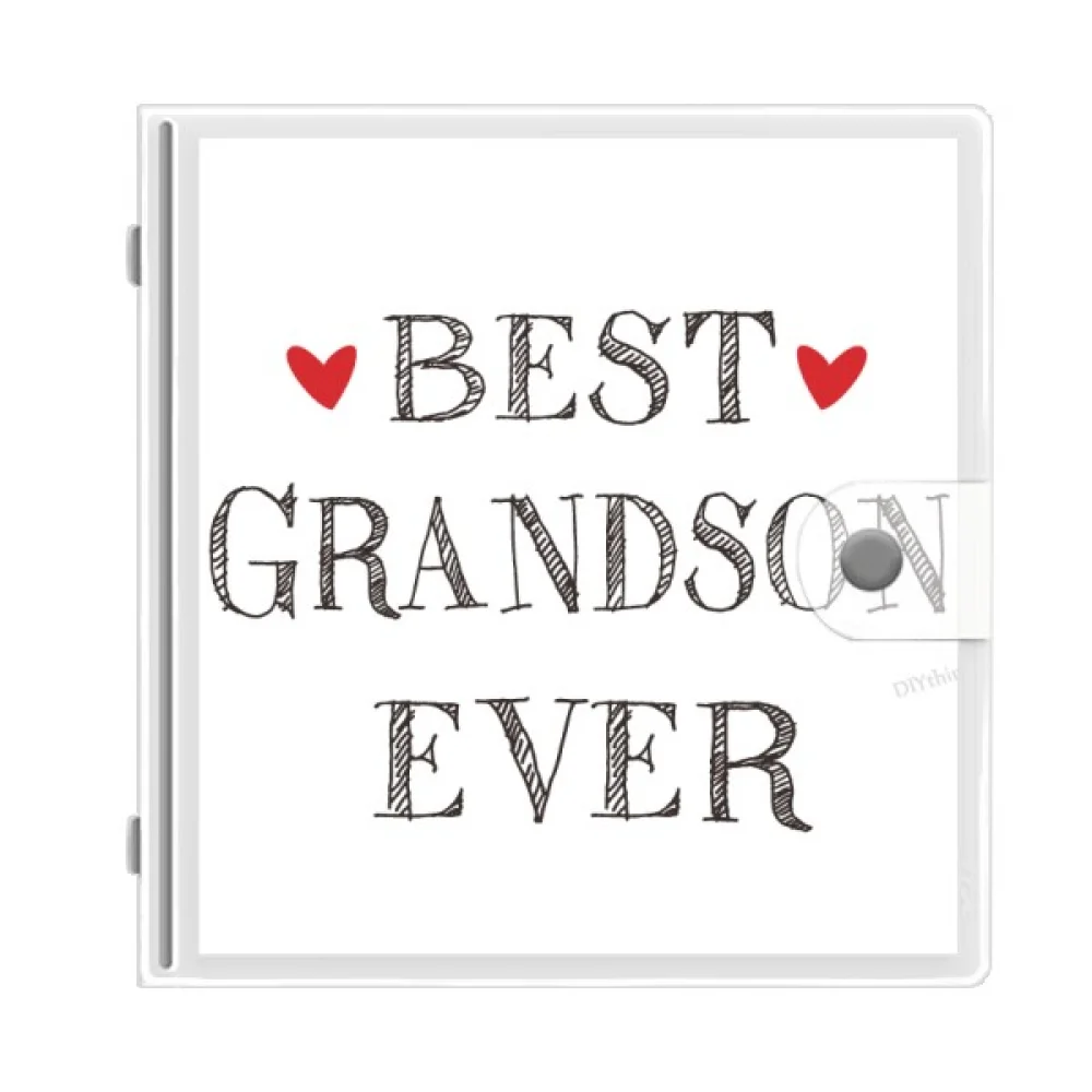 

Best grandson ever Quote Relatives Photo Album Wallet Wedding Family 4x6