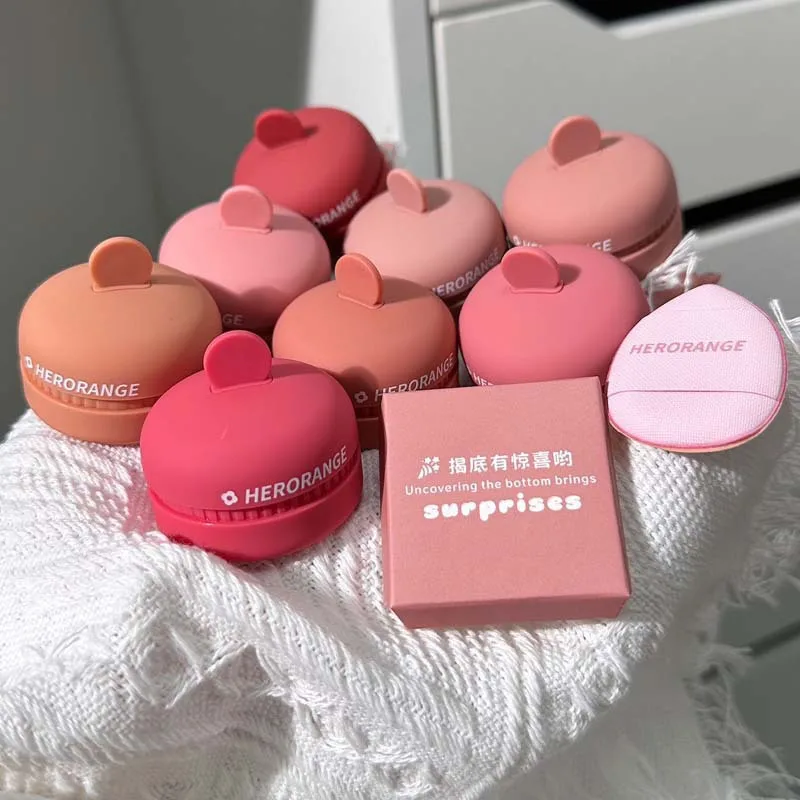 Cute Mousse Blush Matte Natural Cheek Tinted Waterproof Moisturizing Blusher Cream Brighten Face Contour Rouge Makeup Cosmetics