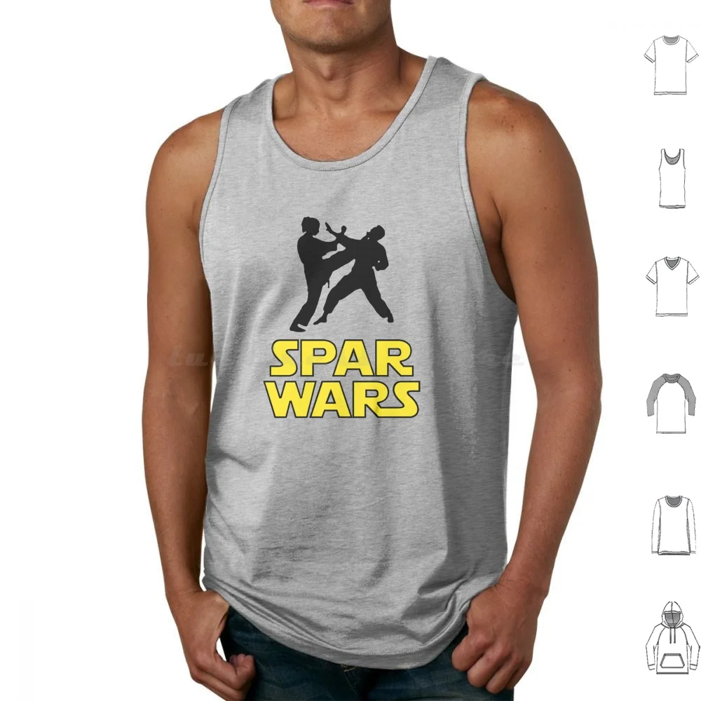 Regalo de Spar Wars, divertido regalo de juego de palabras de artes marciales de Kung Fu, para cualquier instructor de Karate, cinturón negro o camiseta de combate, algodón 6xl