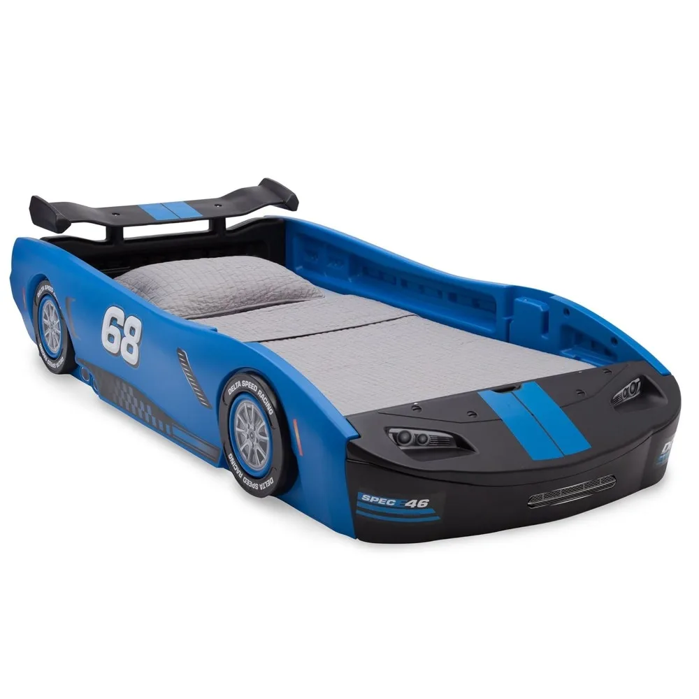 

Turbo Race Car Twin Bed, Blue