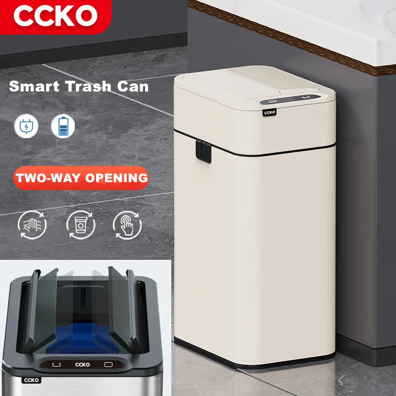 

CCKO умный мусорный бак 15л 20л из нержавеющей стали мусорный бак высокие мусорные баки мусорное ведро для кухни мусорный бак мусорная корзина