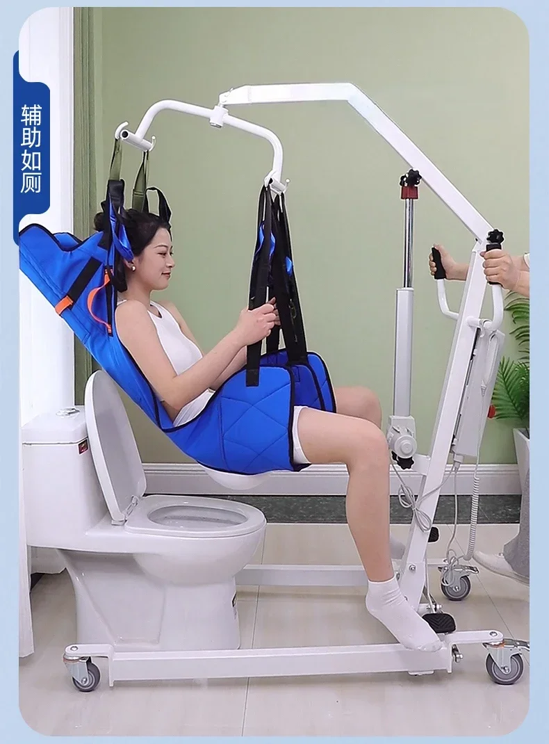 Multi functional electric transfer machine for home paralysis, elderly care, disabled patients, bed rest, mobile lifting machine