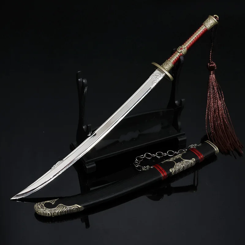 22cm Raging Sword Keychain The Flame Imperial Guards Film Peripherals Sword Models Crafts Keychain Gift Toys