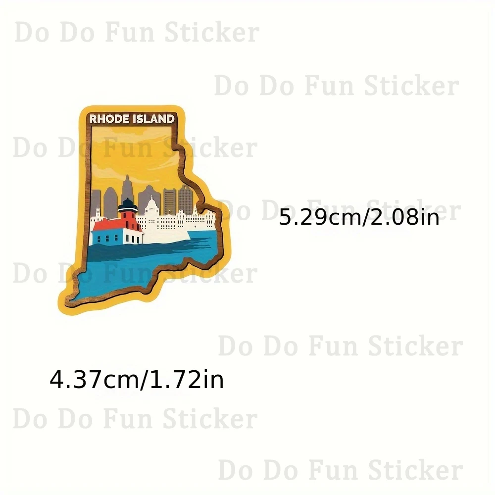 50PCS Romantic Landscape Art Fragments Travel Stickers Iowa Pennsylvania Utah Arizona Colorful Collection Decorative Guitar