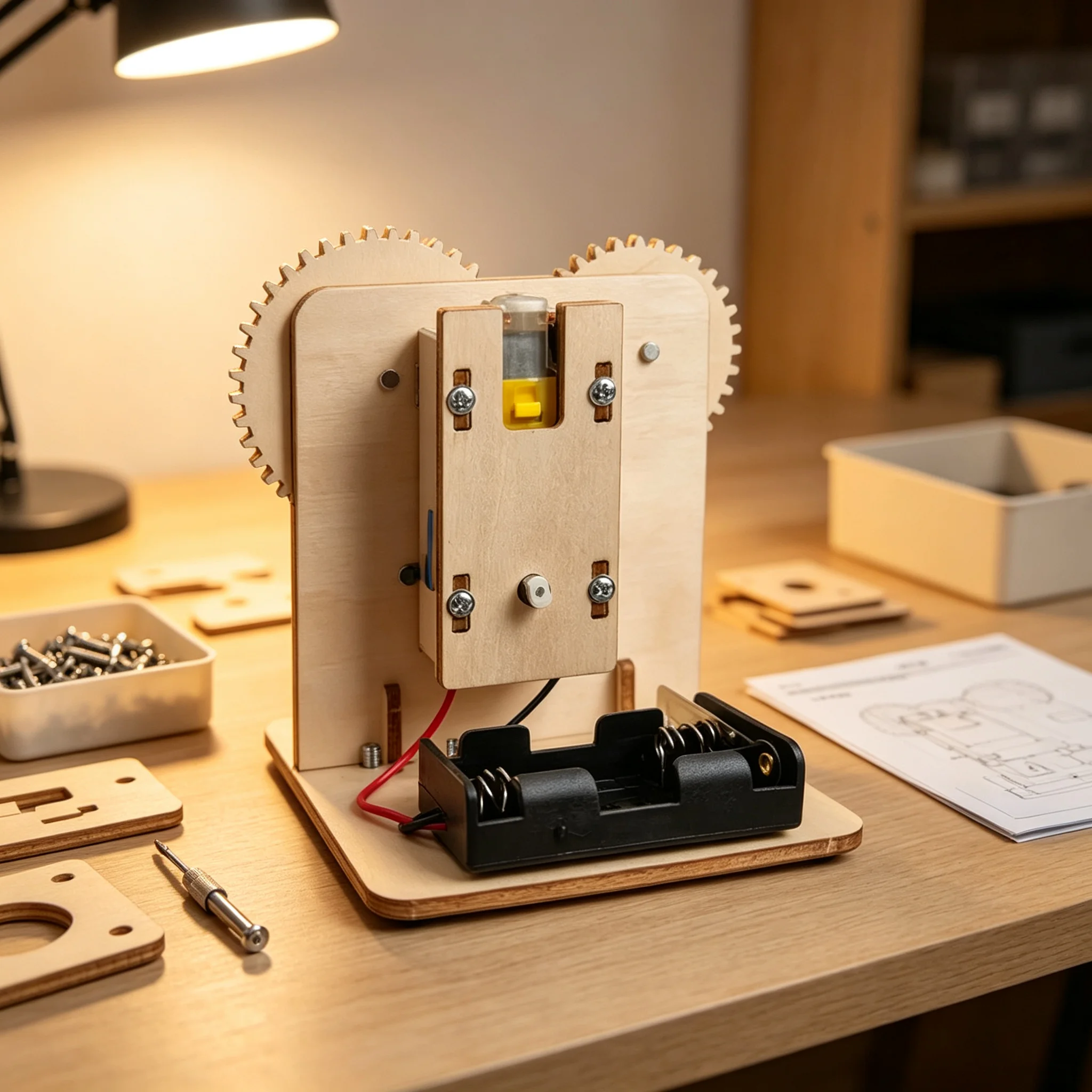 DIY 3D Wooden Mechanical Gear - 3D Wooden Mechanical Puzzle Marble Run 评论和价格
