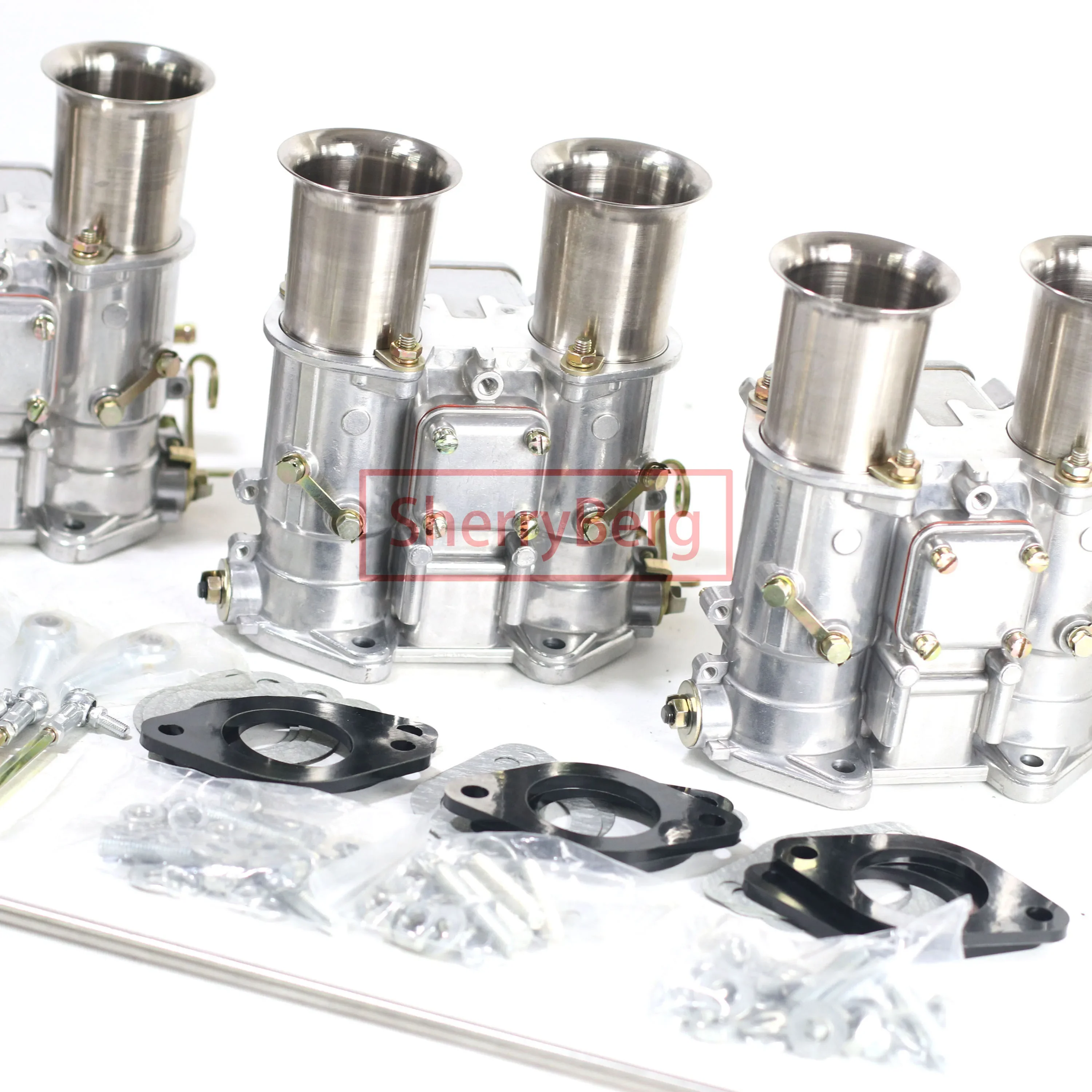 SherryBerg Carb Kit 40 DCOE for Austin Healey 3000 100/6 Triple Carburettor Carby for Weber EMPI Dellorto Carburetor Conversion