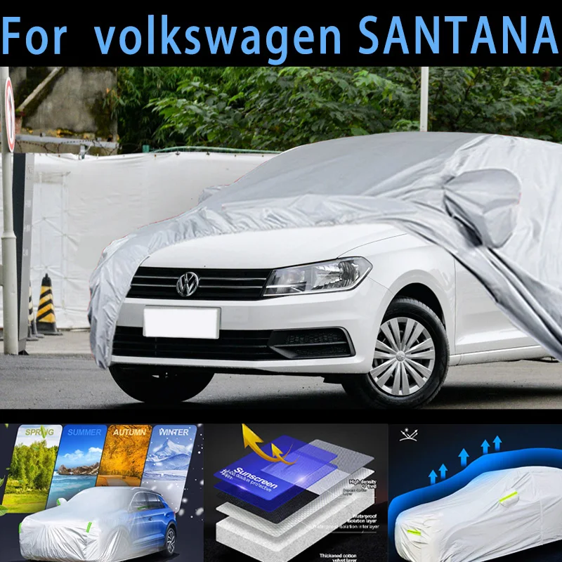 

For volkswagen SANTANA Outdoor Protection Full Car Covers Snow Cover Sunshade Waterproof Dustproof Exterior Car cover protection