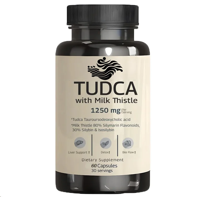 Tudca Mariendistel 1250 mg – Leberunterstützung, Leber, Antioxidansystem, Gallensalz-Ergänzung, 60 vegetarische Kapseln