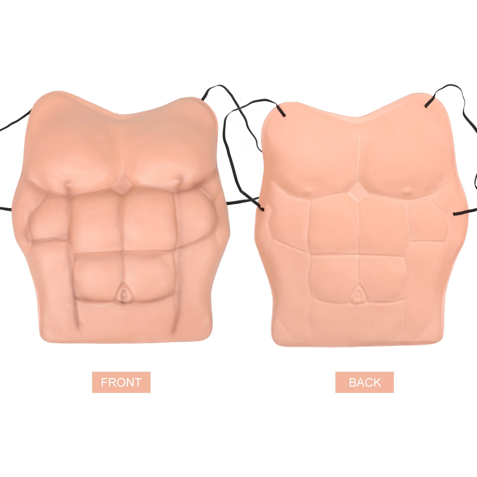ชุดกล้ามเนื้อปลอมสำหรับผู้ชาย, ชุดกล้ามหน้าท้อง EVA สมจริง, ชุดคอสเพลย์ฮาโลวีนน้ำหนักเบา ทนทาน, ชุดชายเทียม