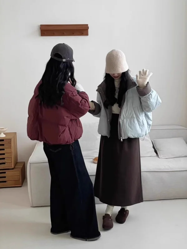 

Faionable Thiened ort Cotton Jaet Women's Winter Warm Windproof Coat Loose Fit Sli Outerwear Lobeensind Brand