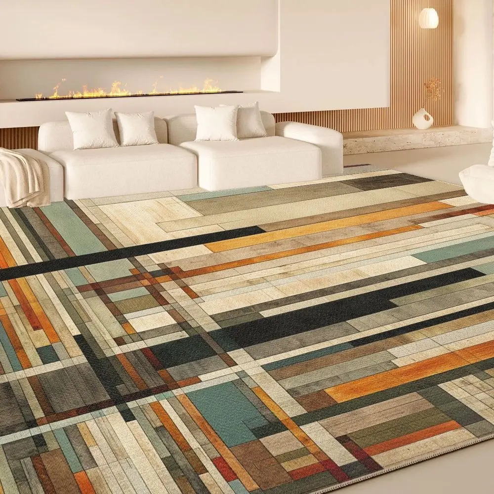 

VIKAMA Soft Loop - Pile Material Mat for Living Room and Bedside, with Thick Texture, Anti - slip and Quiet, Bringing a Comforta