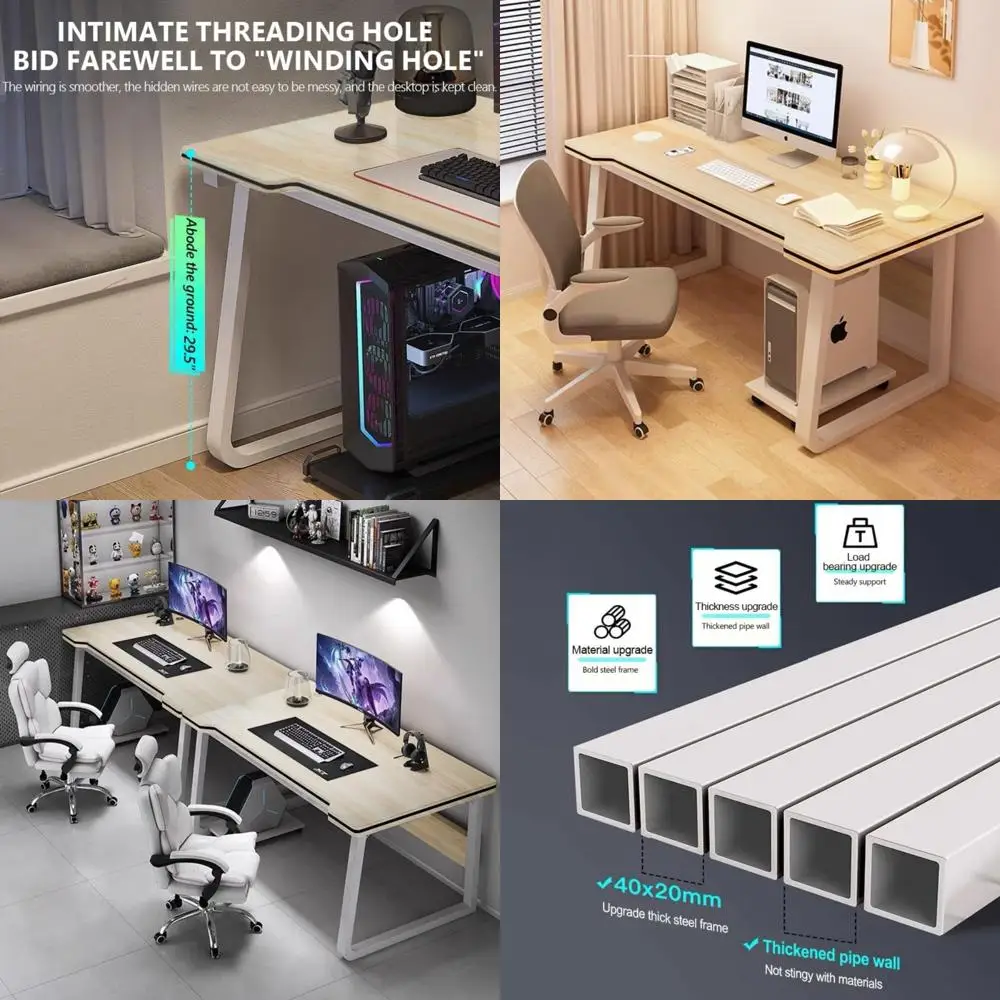

Modern Portable PC Desk for Gaming, Writing, and Art: Suitable for Students and Office Use, Stylish Wood Design for Home and Wor