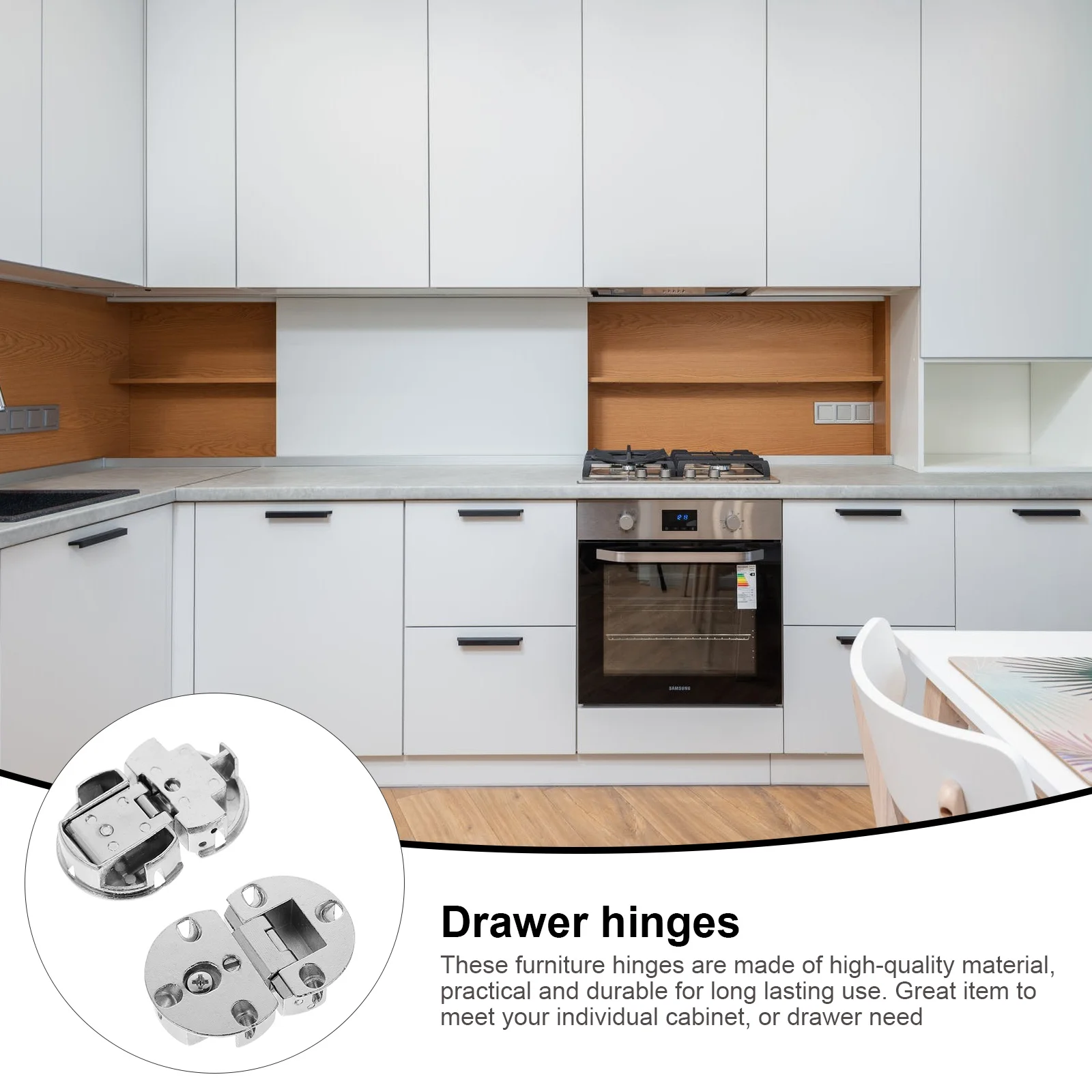 4 قطعة مفصلات الوجه الثقيلة سبائك الزنك 90 درجة دوران السلس بلا ضوضاء خزانة باب مفصلات الأثاث لصندوق خزانة الملابس #1