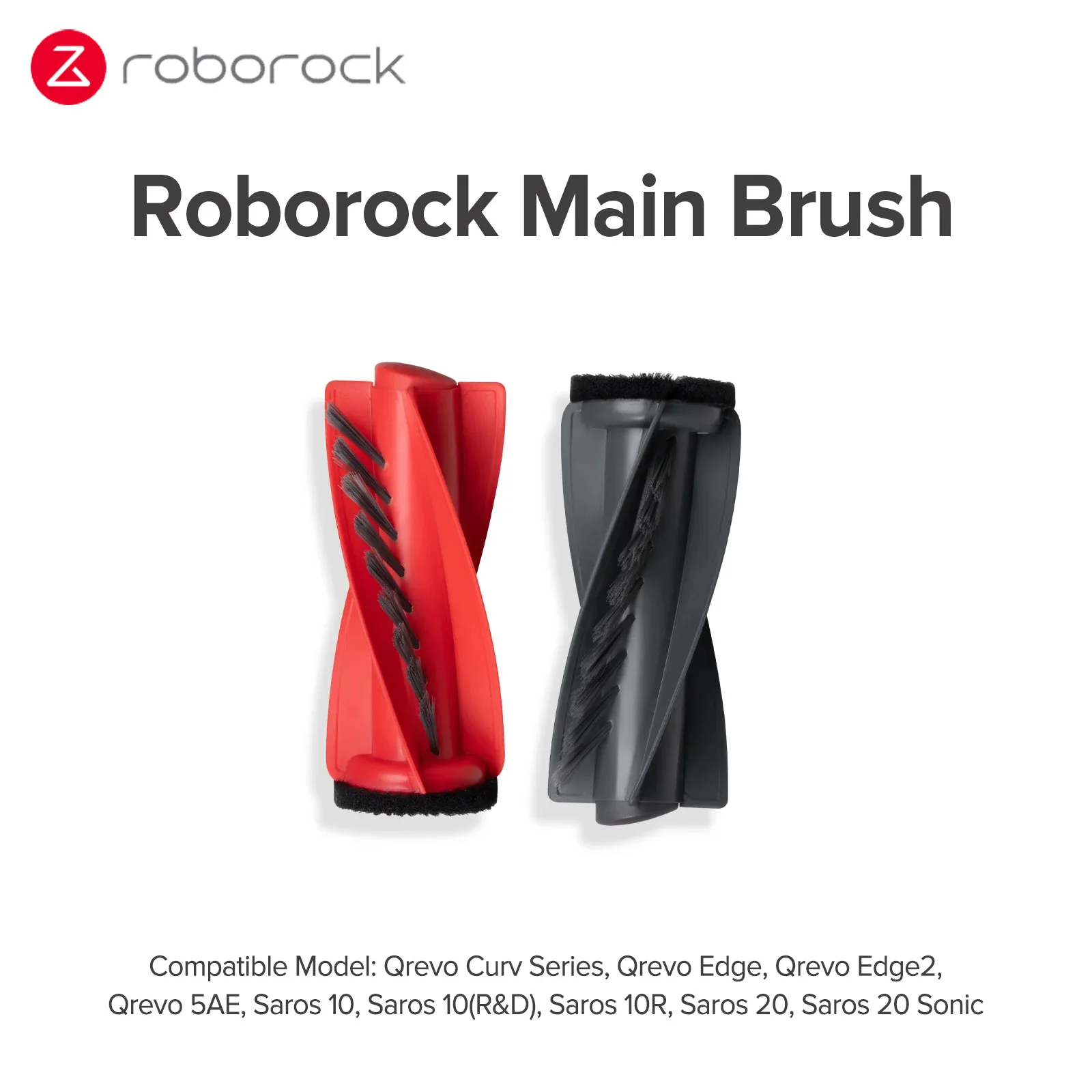 Original Main Brush for Roborock Qrevo Curv Series, Qrevo Edge, Qrevo Edge 2, Qrevo 5AE, Saros 10&10R,Saros 10 R&D , Saros 20