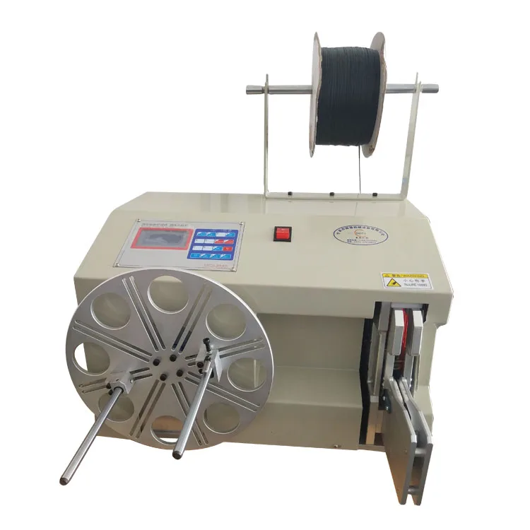 Máquina automática de enrolamento e amarrar fios, enrolamento e empacotamento de cabos