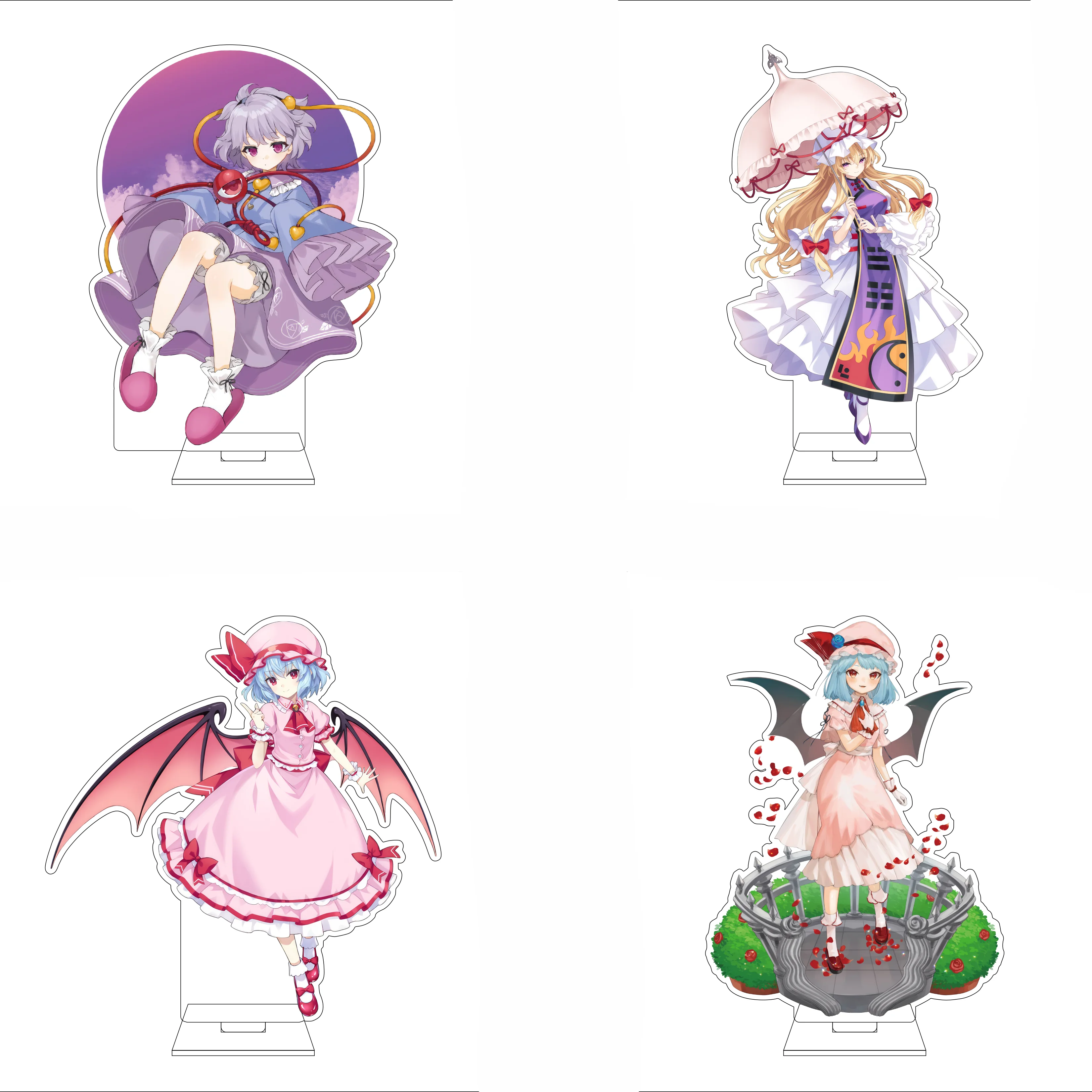 Figura Acrílica de 16 cm del Anime Touhou Project, Base para Figura de Rumia Konpaku, Youmu Izayoi, Sakuya Hakurei, Reimu, Adornos, Regalos