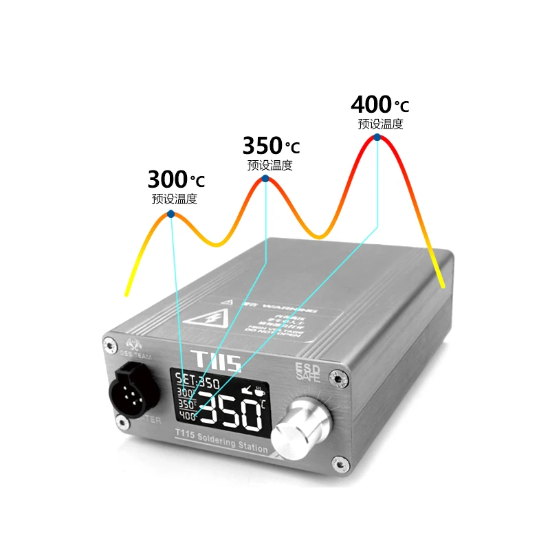 OSS T115 Soldering Station 1s fast heating Universal JBC C115 soldering iron tip professional For PCB Solder Repair Welding tool