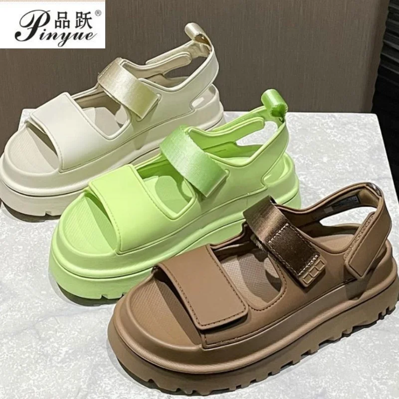 

Women's Roman Sandals Astronomical Optical Shoes Casual Comfortable Thick Sole Height Increase Summer Open-Toe Beach Shoes 35-42