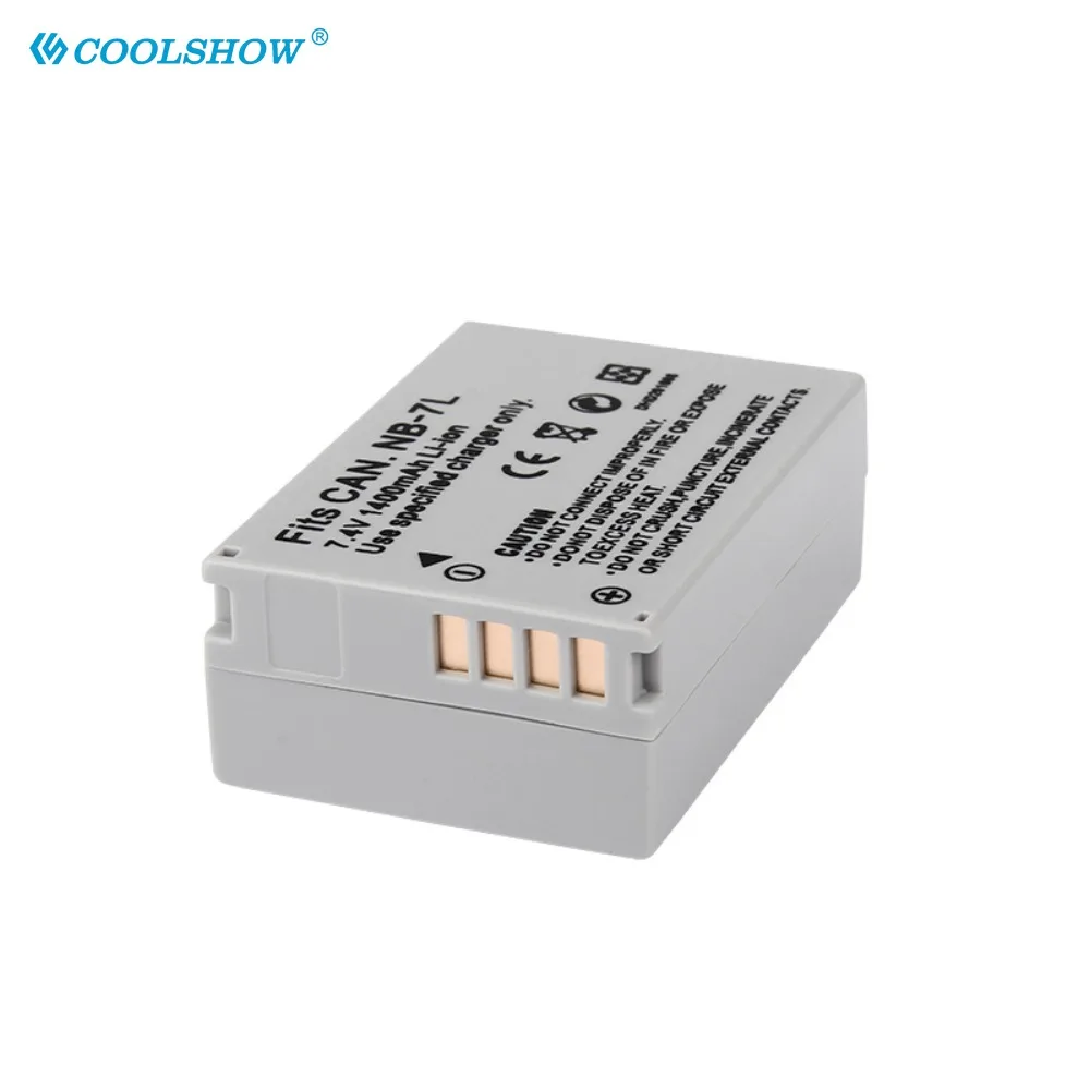 NB-7L 1400mAh batería NB 7L NB7L para Canon Powershot G10 G11 G12 SX30IS baterías recargables para cámara