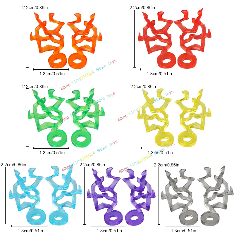 5 Stuks Speciale Effecten Stukken Arm Vuist Wind Bliksem Been Vlammen Monteren Scène Stenen Wapens Accessoires Kinderen Speelgoed