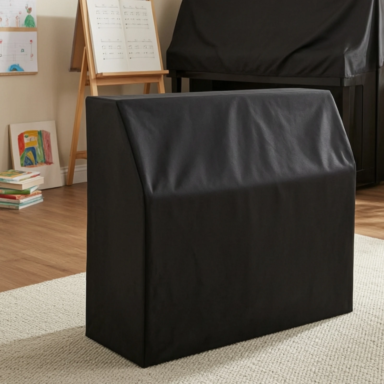 Upright Piano Cover with Storage Pouch Heavy-Duty Upright Piano Cover Long-Lasting Scratch-Resistant for Pianists, Home, School