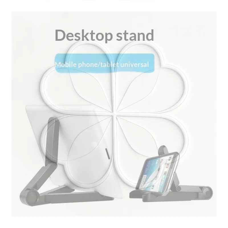 Universal Folding Tablet Holder For 4-10 Inch Triangle Bracket For Live Streaming Binge Watching Simple Lazy Foldable Stand
