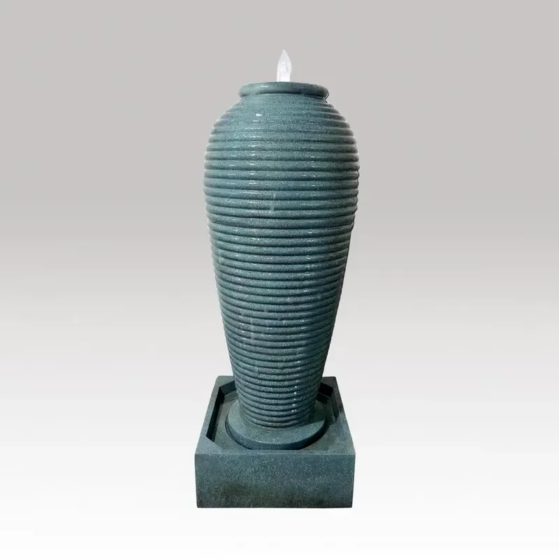 Resin Fountain for Home Garden Decoration with Led Light Electrical Operated for Outdoor