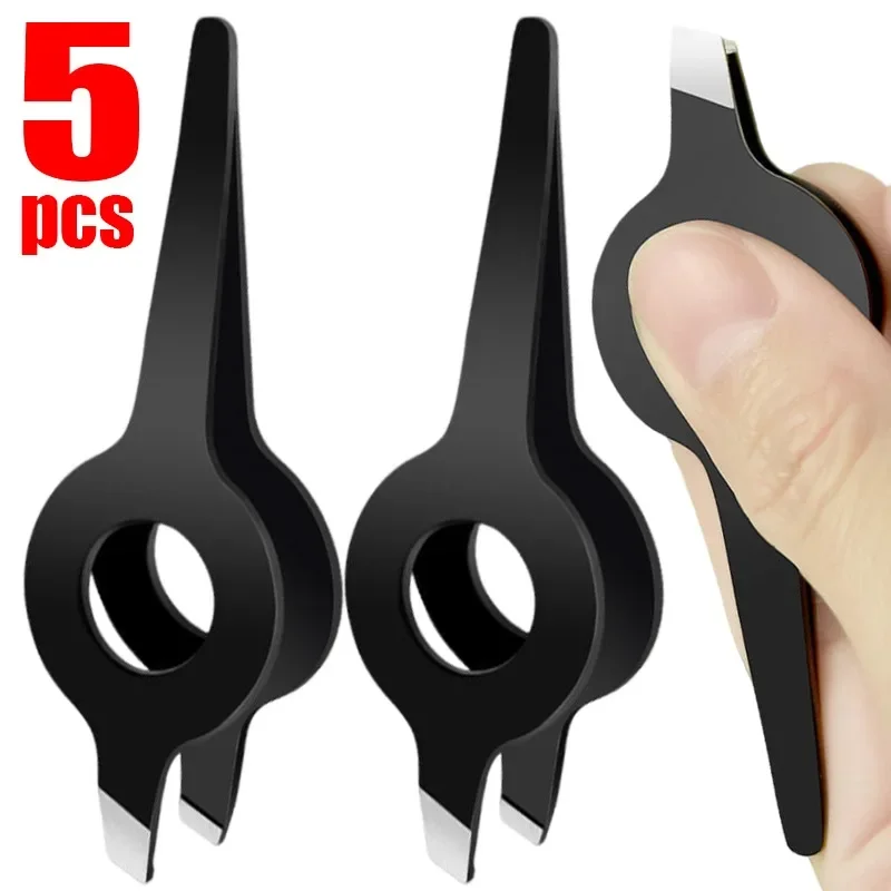 5/1PCS Stainless Steel Fish Bone Tweezers Pig Chicken Feather Hair Puller Remover Tong Seafood Salmon Bone Clip Kitchen Gadgets