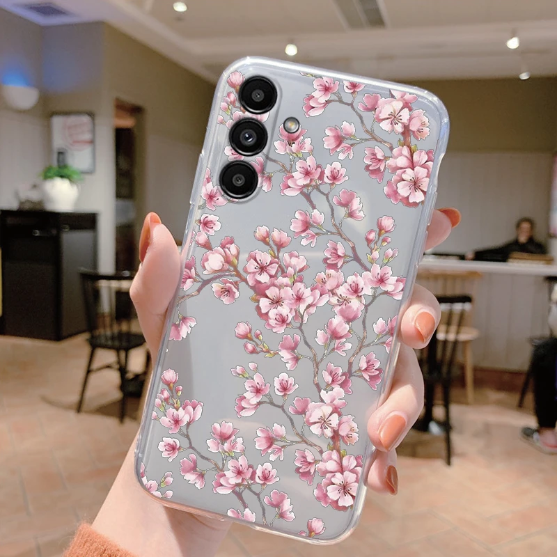 For Samsung A54 5G Case 6.4 inch Face Cover Soft Silicone Clear TPU Phone Case For Samsung Galaxy A14 A24 A34 A17 A37 A57 Fundas