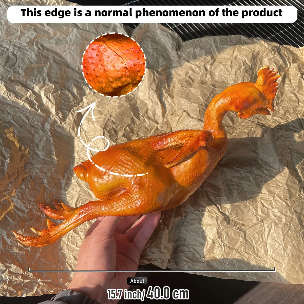 محاكاة الدجاج واقعية الدجاج المشوي نموذج وهمية الغذاء الحلي مطعم المطبخ نافذة عرض عينة DIY بها بنفسك ديكور احتفالي #6