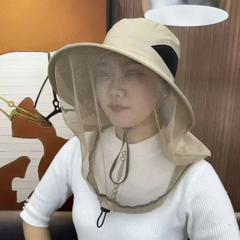 

Mesh summer mask sun protection hat sun hat outdoor